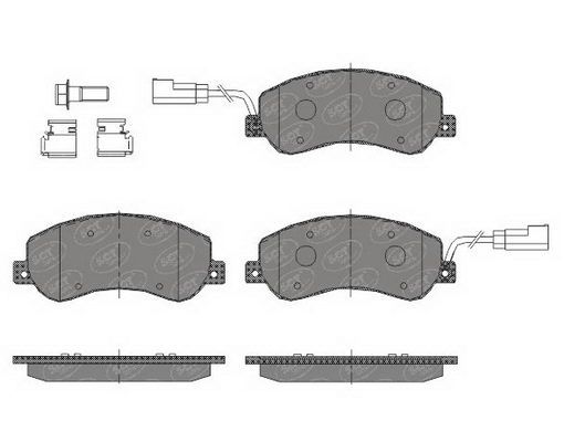 SCT GERMANY Комплект тормозных колодок, дисковый тормоз SP 437 PR
